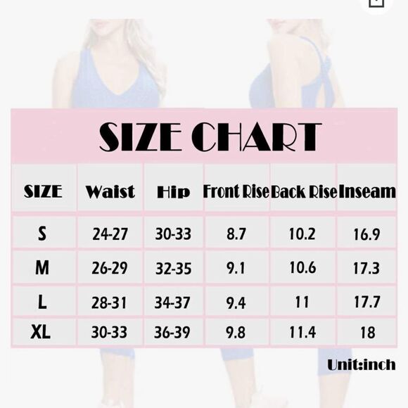 ⭐️HIGH Waisted Workout Butt Lifting Scrunch Booty Tummy Control Capri Leggings⭐️ - Picture 4 of 4